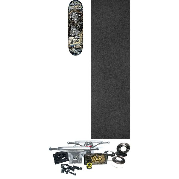 Blood Wizard Skateboards Chris Gregson Conjuring Dogs Skateboard Deck - 8.5" x 32" - Complete Skateboard Bundle